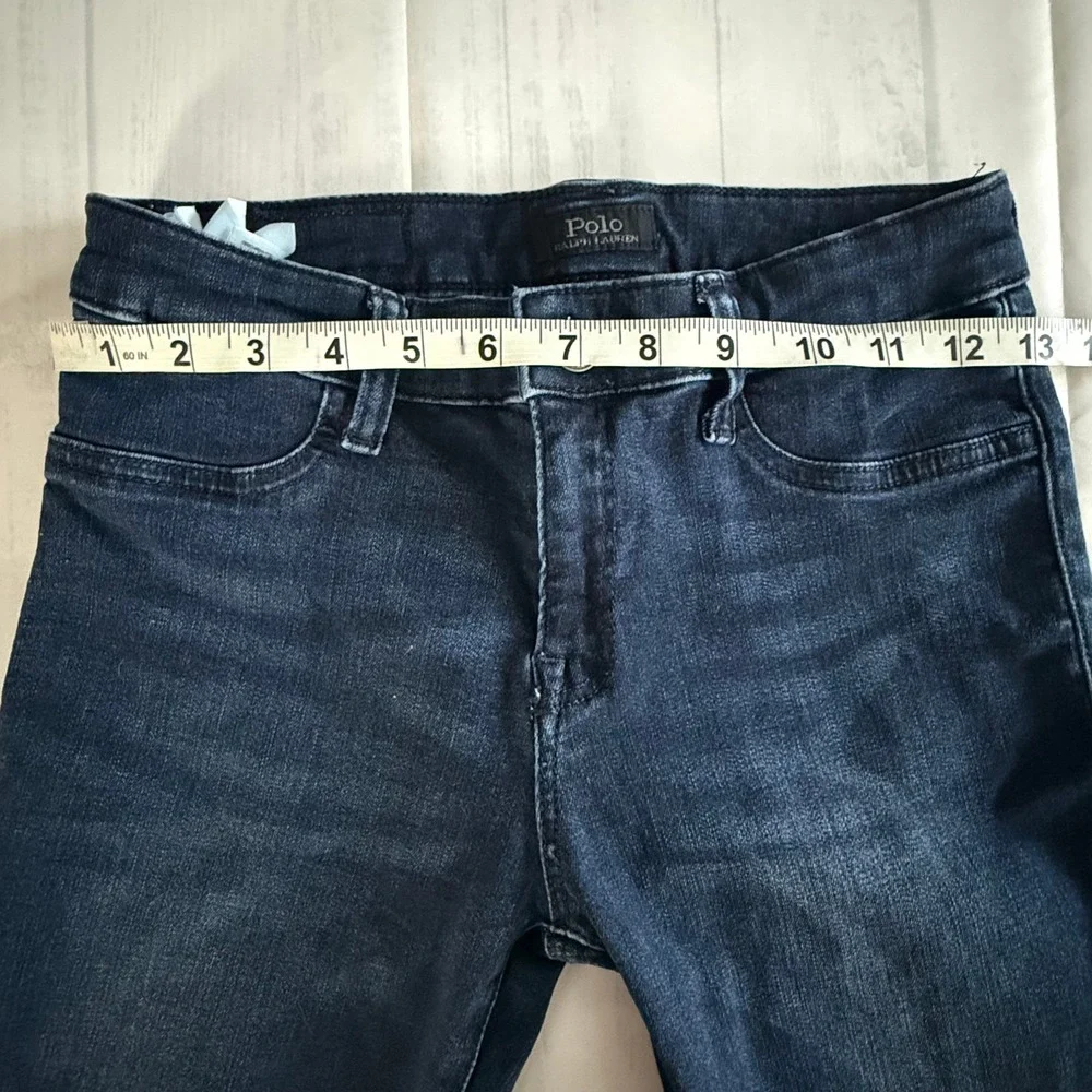 Polo Ralph Lauren Girls Skinny Jeans Dark Wash Blue Denim XL 16 RN 41381